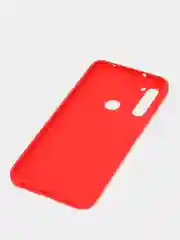 Красный силиконовый чехол Xiaomi Redmi Note 8T (Сяоми Редми Нот 8Т / Ноут), прозрачный