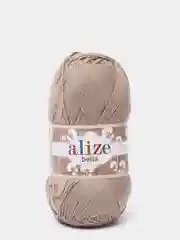 Бежевый меланж пряжа Alize Bella 100% Хлопок 100 г 360 м