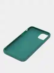 Зеленый чехол для iPhone (Айфон) 11 силиконовый, синий