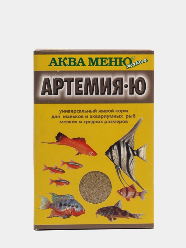 Корм Аква Меню "Артемия-Ю" для мальков и аквариумных рыб мелких и средних размеров, 30 г