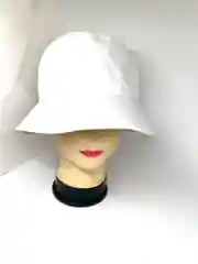 Белый панама однотонная унисекс