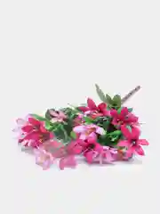 Искусственные цветы. Колокольчики (двухцветный букет). Высота: 35 см. D цветка: до 5 см