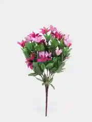 Искусственные цветы. Колокольчики (двухцветный букет). Высота: 35 см. D цветка: до 5 см