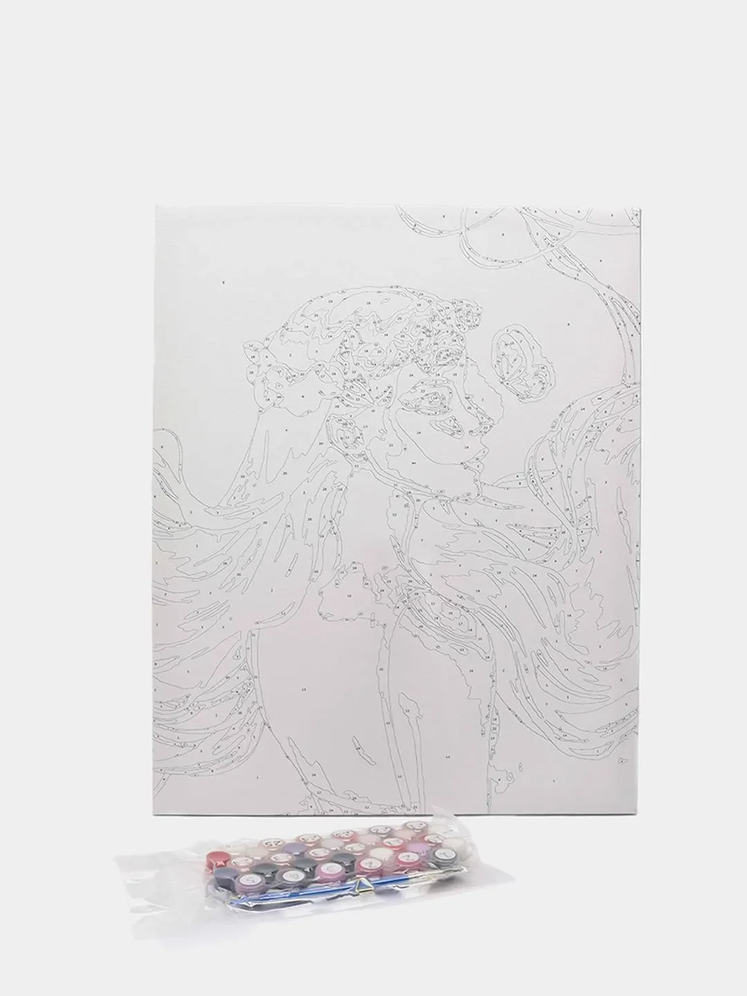 Картина по номерам на холсте с подрамником "Зеркальце", 50x40 см