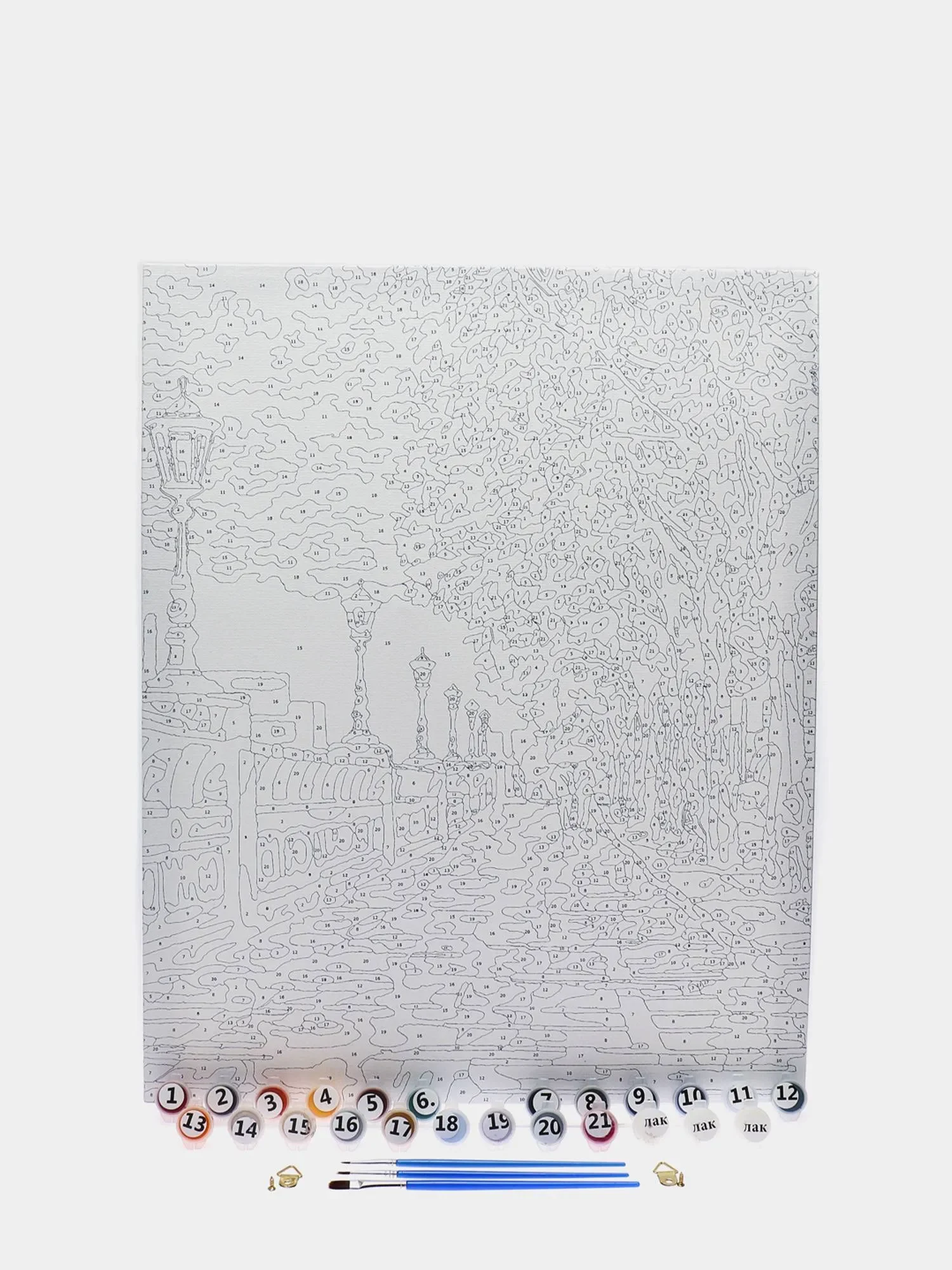 Картина по номерам на холсте с подрамником "Зеркальце", 50x40 см