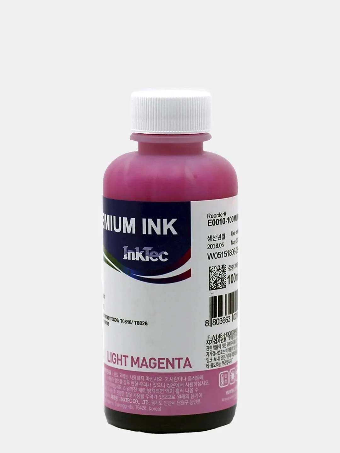 Розовый чернила Премиум InkTec E0010 (T0821-T0826) по 100мл для Epson L100/L805/R290/T50/P50 и др