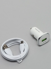 Автомобильное зарядное устройство с кабелем MicroUSB 3.0A Borofone BZ12A