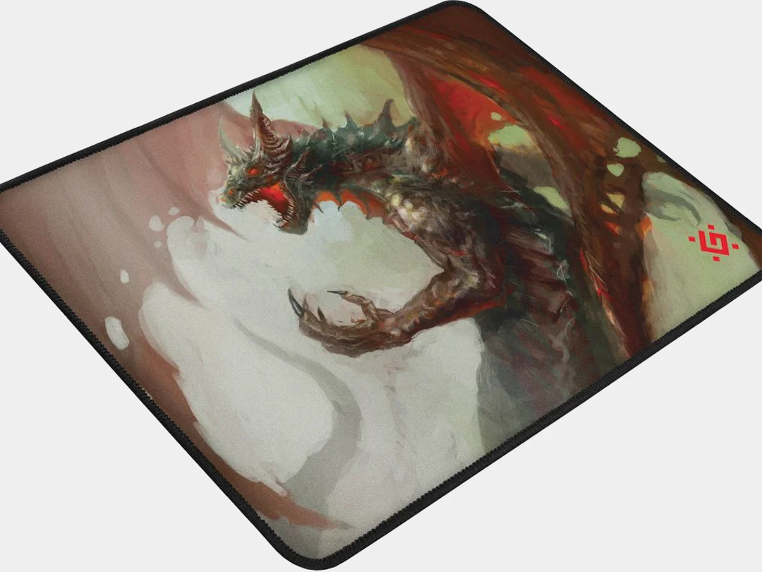 Игровой коврик для мыши Defender Dragon Rage M 360x270x3 мм, ткань + резина