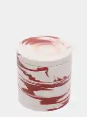 Бордовый банка для мелочей, ручная работа