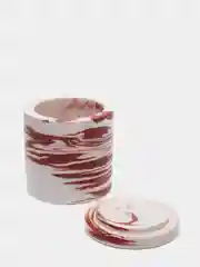 Бордовый емкость для хранения неполимерная с крышкой