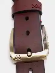 Коричневый ремень мужской, из искусственной кожи