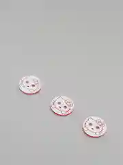 Красный пуговицы декоративные "Hello kitty", пластиковые