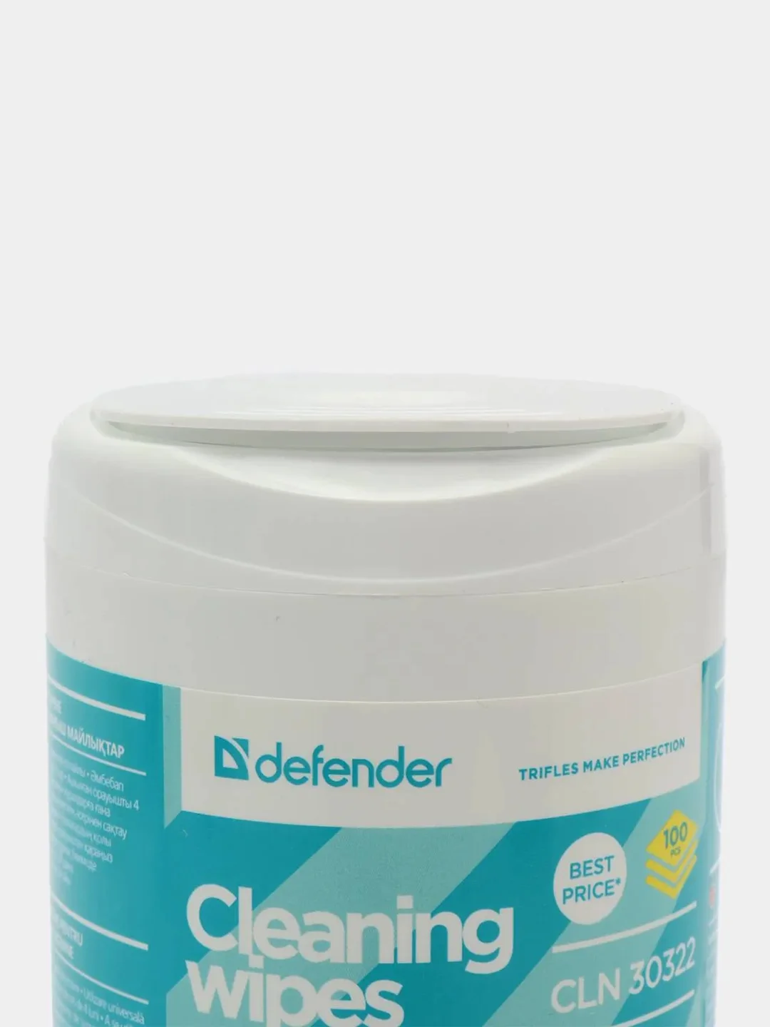 Салфетки в тубе для мониторов всех типов, Defender CLN 30322, 100 штук