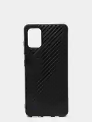 Чехол силиконовый для Samsung A02, A02s, A32, A42, A52, A72 с текстурой под карбон