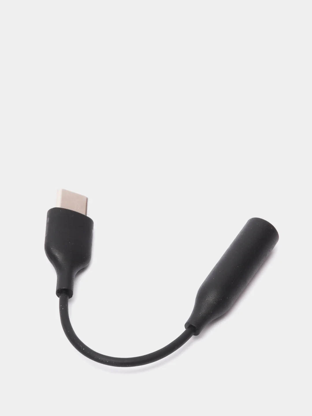 Черный адаптер аудио-переходник Type-C - 3.5mm jack