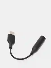 Черный адаптер аудио-переходник Type-C - 3.5mm jack