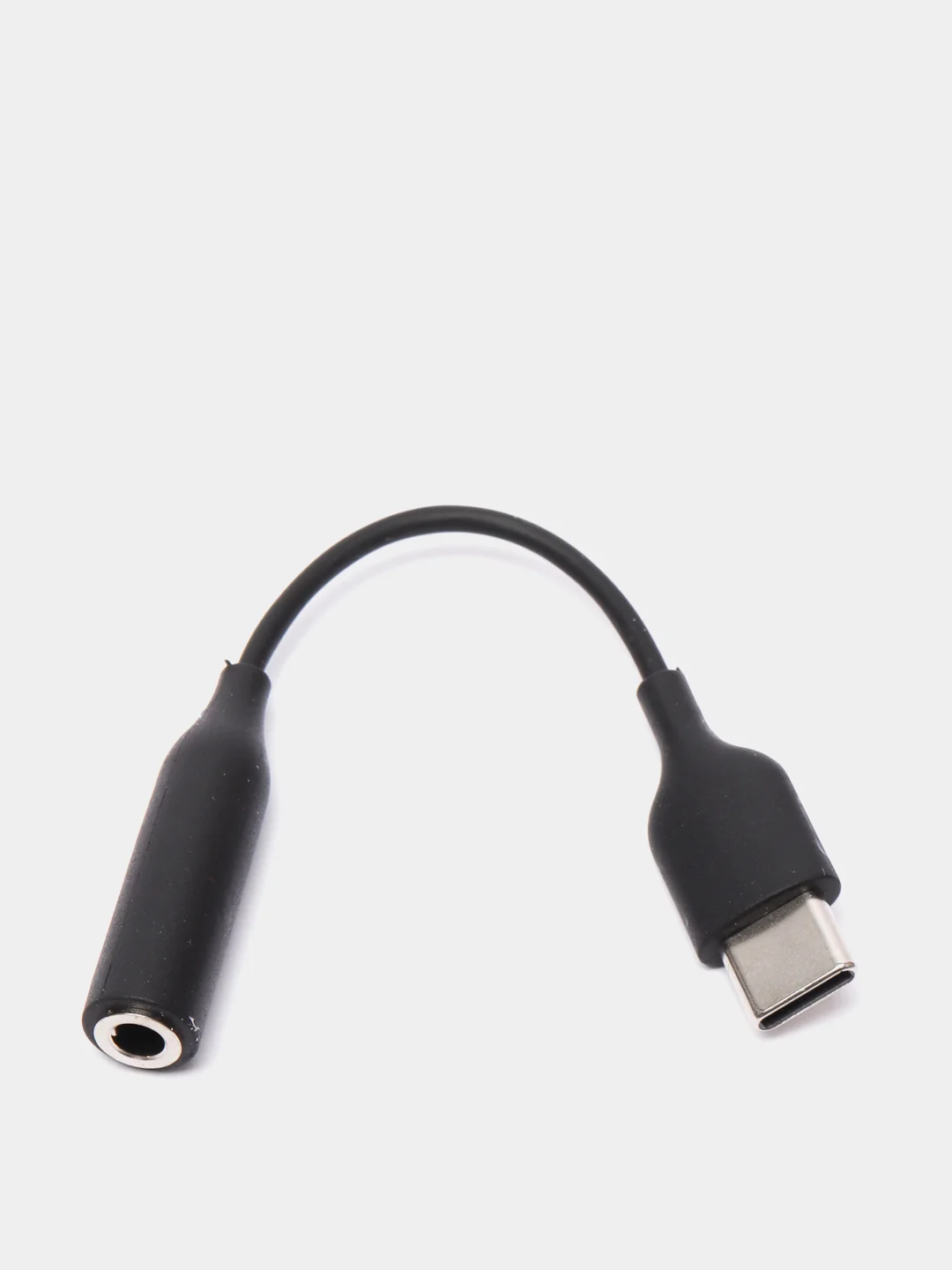 Черный адаптер аудио-переходник Type-C - 3.5mm jack