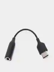 Черный адаптер аудио-переходник Type-C - 3.5mm jack