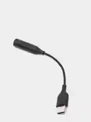 Черный адаптер аудио-переходник Type-C - 3.5mm jack