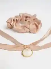 Карамельный резинка для волос атласная