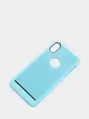Голубой iphone  X / XS чехол пластиковый с перфорацией