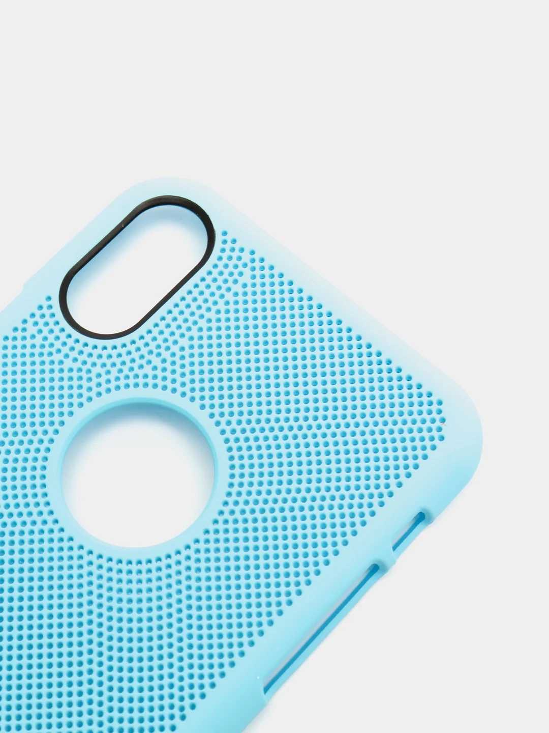 Голубой iphone X / XS чехол пластиковый с перфорацией