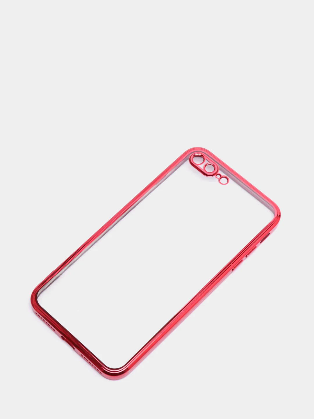 Красный чехол для iPhone 7, 8, SE, X, XS, XR, 11 Pro Max, 12 Mini, Pro Max, с гальваническим покрытием