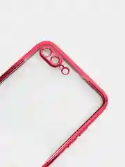 Красный чехол для iPhone 7, 8, SE, X, XS, XR, 11 Pro Max, 12 Mini, Pro Max, с гальваническим покрытием