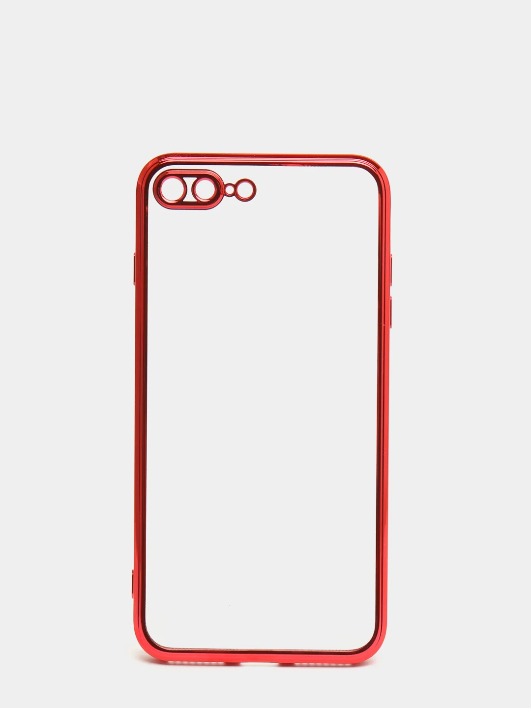 Красный чехол для iPhone 7, 8, SE, X, XS, XR, 11 Pro Max, 12 Mini, Pro Max, с гальваническим покрытием