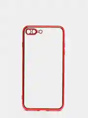 Красный чехол для iPhone 7, 8, SE, X, XS, XR, 11 Pro Max, 12 Mini, Pro Max, с гальваническим покрытием