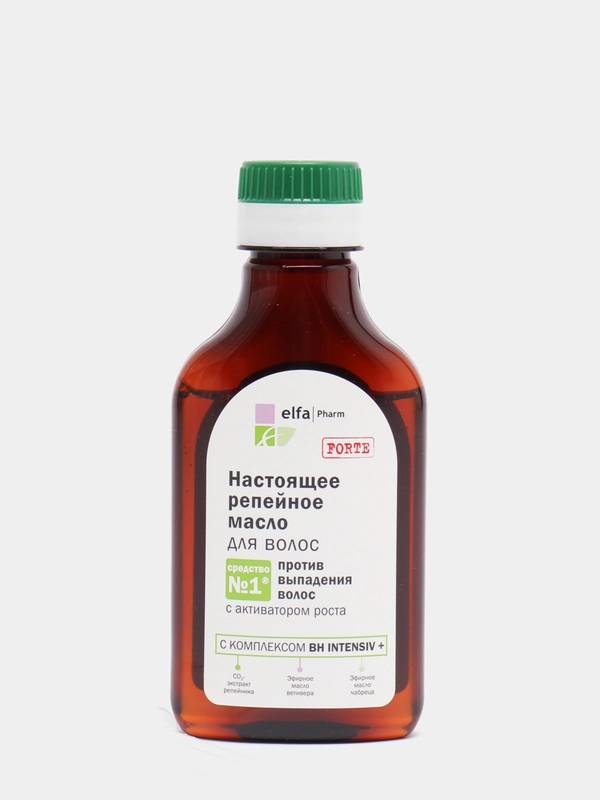 Elfa Pharm Настоящее Репейное Масло против выпадения волос с активатором роста, 100 мл