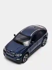 Синий модель автомобиля BMW X6, металл