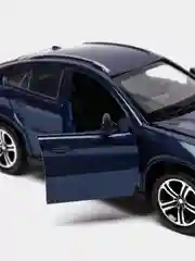 Синий модель автомобиля BMW X6, металл
