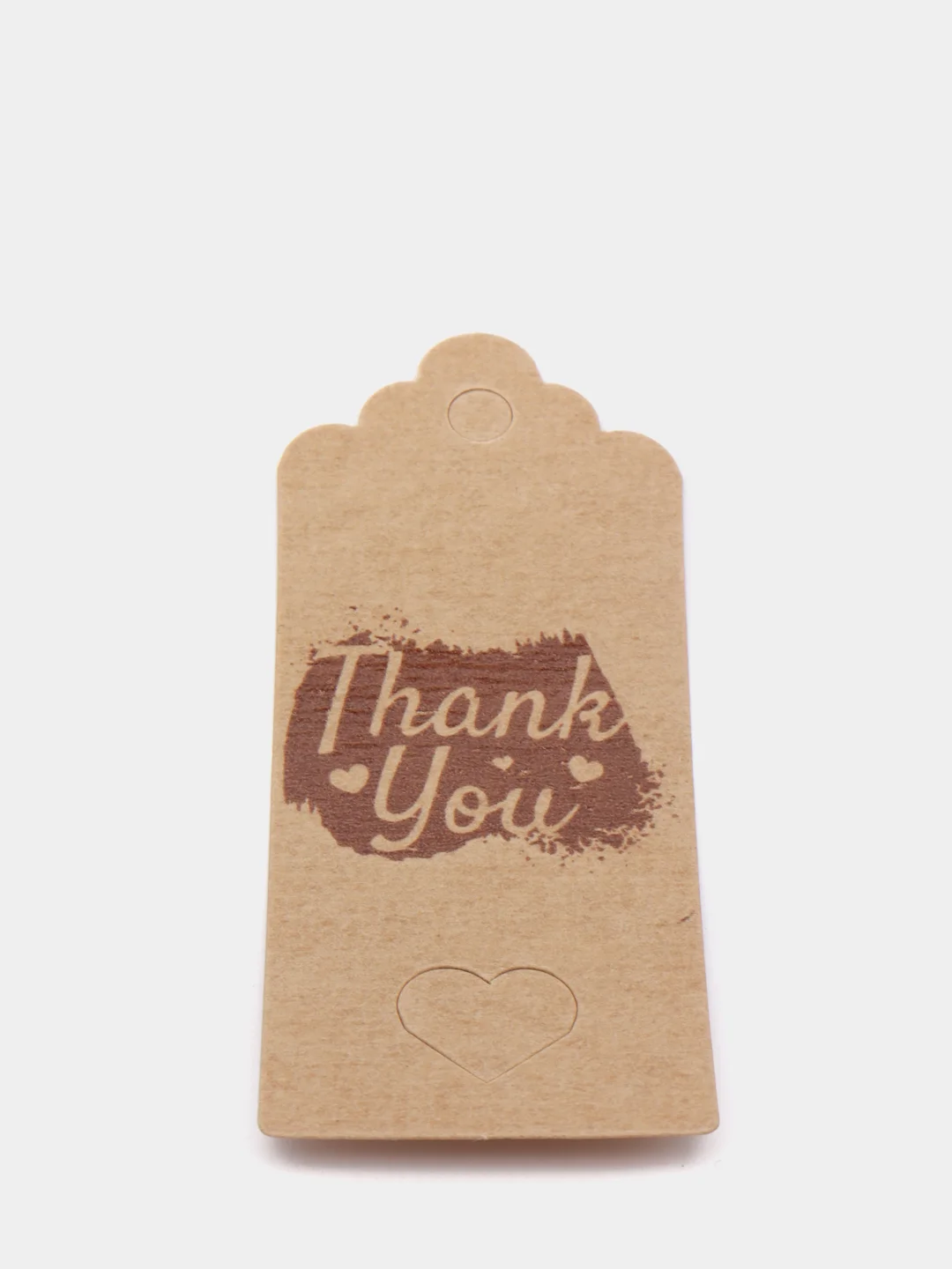 Бирка крафт, 50шт, "Thank You"