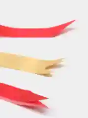 Оранжевый бант-шар, двухцветный