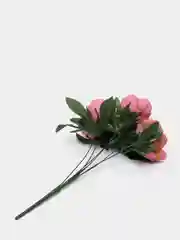 Тёмно-розовый искусственные цветы, пионы крупные, букет