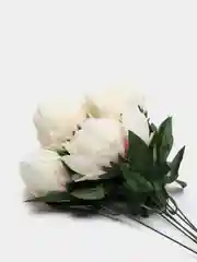 Розовый искусственные цветы, пионы крупные, букет