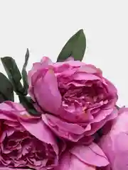 Фиолетовый искусственные цветы, пионы крупные, букет