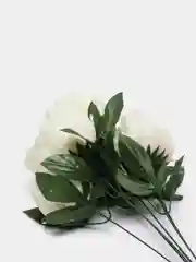 Белый искусственные цветы, пионы крупные, букет