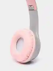 Розовый наушники беспроводные, Bluetooth, с кошачьими светящимися ушками, Cat Ear P47 M