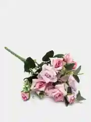 Сиреневый искусственные цветы розы, пионы, камелии, букет