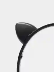 Черный наушники беспроводные, Bluetooth, с кошачьими светящимися ушками, Cat Ear P47 M