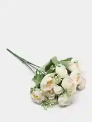 Белый искусственные цветы пионы, камелии, розы, букет