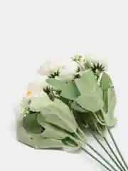Белый искусственные цветы пионы, камелии, розы, букет