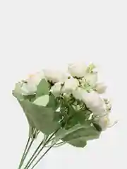 Белый искусственные цветы пионы, камелии, розы, букет