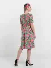 Платье утеплённое, с резинкой в поясе, из ткани СССР