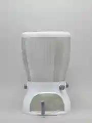 Белый контейнер пищевой для круп, вращающийся