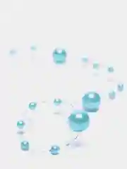 Небесно-голубой бусины на нитке для декора, 1,2 метра, 14 цветов