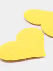 Золотой патч с блестками "Сердце", 3,5 х 2,5 см, 2 штуки