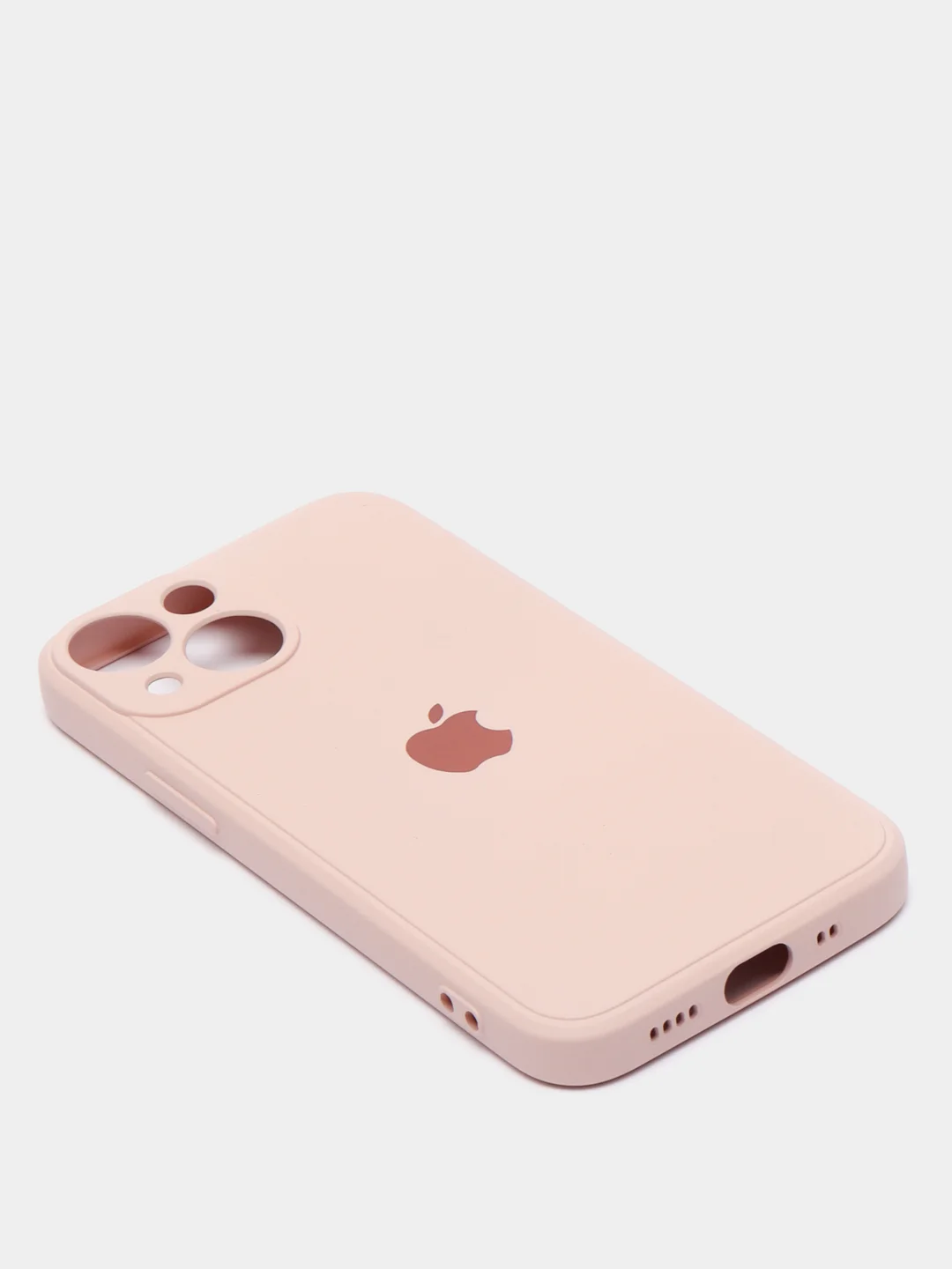 Коралловый меланж чехол на iPhone 11, 13, 12, XR, Pro, Max, Mini, бархатный
